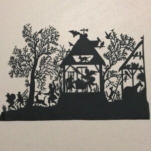 🔥ON SALE🔥Peoples Life💖 Handmade PaperCut Silhouette Scherenschn…